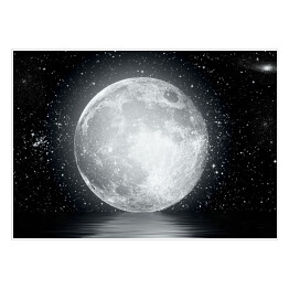 Plakat Księżyc wśród gwiazd