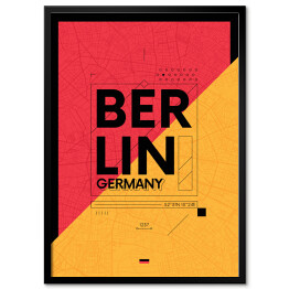 Plakat w ramie Typografia - Berlin