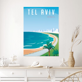 Plakat Podróżnicza ilustracja - Tel Aviv