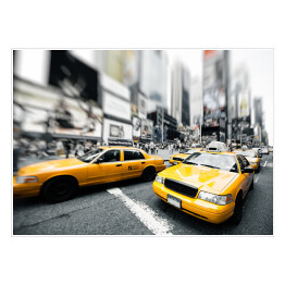 Plakat Nowojorskie żółte taksówki