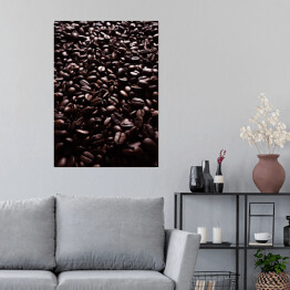 Plakat Ciemne ziarna kawy