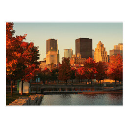 Plakat Montreal - panorama miasta
