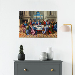 Plakat Wenecja - Ostatnia wieczerza Chrystusa przez Girolamo da Santacroce