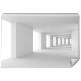 Fototapeta samoprzylepna Biały korytarz znikający w oddali