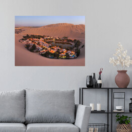 Plakat Pustynia Atacama, oaza Huacachina, Peru