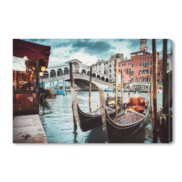 Obraz na płótnie Klasyczny widok na Most Rialto w Wenecja