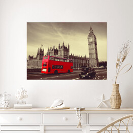 Plakat Czerwony autobus w Londynie