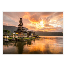 Plakat Świątynia Pura Ulun Danu Bratan przy Bali, Indonezja
