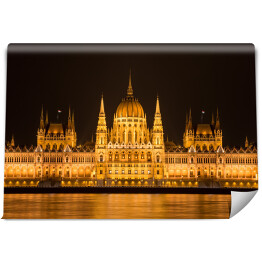 Fototapeta winylowa zmywalna Parlament węgierski nocą