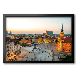 Obraz w ramie Widok z góry na Stare Miasto w Warszawie