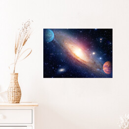 Plakat Układ Słoneczny - tworzenie Galaktyk