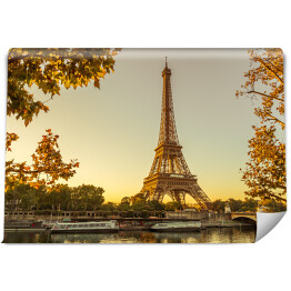 Fototapeta winylowa zmywalna Wieża Eiffla w Paryżu jesienia