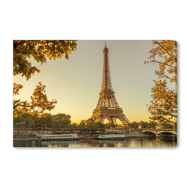 Obraz na płótnie Wieża Eiffla w Paryżu jesienia