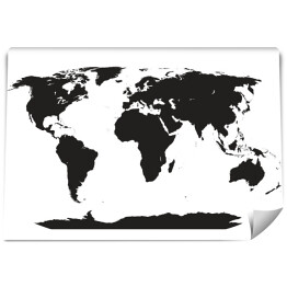Fototapeta winylowa zmywalna Bardzo szczegółowa mapa świata