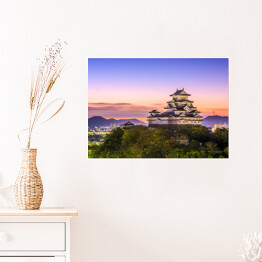 Plakat samoprzylepny Zamek Himeji, Japonia