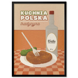 Plakat w ramie Ilustracja - kuchnia polska
