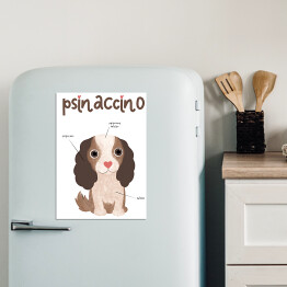 Magnes dekoracyjny Kawa z psem - psinaccino