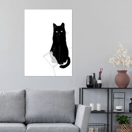 Plakat Złośliwy kot