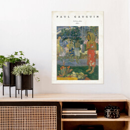 Plakat samoprzylepny Paul Gauguin "Orana Maria/Hail Mary" - reprodukcja z napisem. Plakat z passe partout