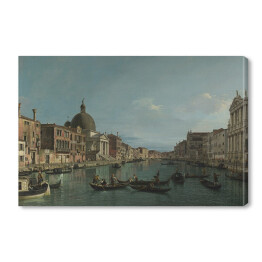 Obraz na płótnie Canaletto "Venice - The Grand Canal with S. Simeone Piccolo"