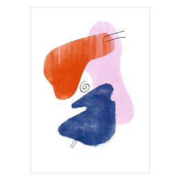 Plakat Ilustracja - kolorowa abstrakcja