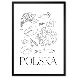 Plakat w ramie Kuchnie świata - kuchnia polska