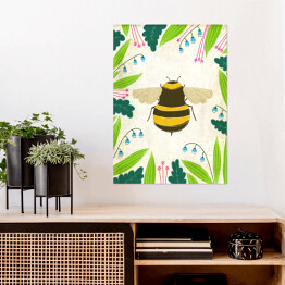 Plakat Pszczoła, robaczki