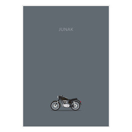 Plakat samoprzylepny Polskie motory - JUNAK