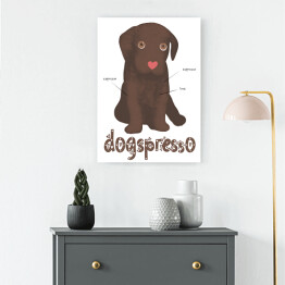 Obraz na płótnie Kawa z psem - dogspresso