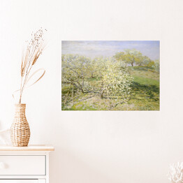 Plakat Claude Monet Wiosna Kwitnące drzewa owocowe Reprodukcja obrazu