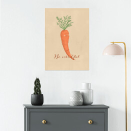 Plakat Warzywa - marchew - ilustracja