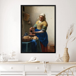 Obraz w ramie Jan Vermeer "Mleczarka" - reprodukcja