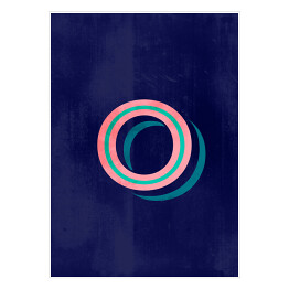 Plakat Kolorowe litery z efektem 3D - "O"
