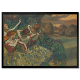 Plakat w ramie Edgar Degas "Czterech tancerzy" - reprodukcja