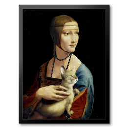Obraz w ramie Dama z kociczką