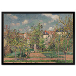 Plakat w ramie Camille Pissarro Ogród w słońcu. Reprodukcja