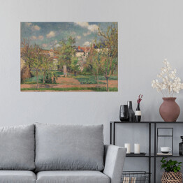 Plakat Camille Pissarro Ogród w słońcu. Reprodukcja