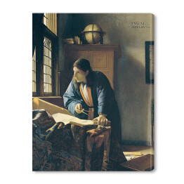 Obraz na płótnie Jan Vermeer "Geograf" - reprodukcja