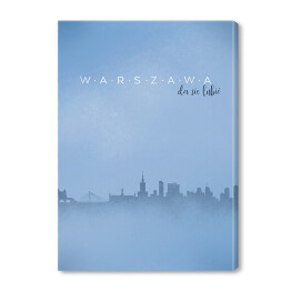 Obraz na płótnie Warszawa, panorama miasta
