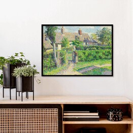 Plakat w ramie Camille Pissarro "Domy w Peasant Eragny" - reprodukcja