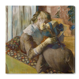 Obraz na płótnie Edgar Degas "U kapelusznika" - reprodukcja