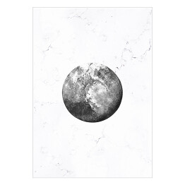 Plakat samoprzylepny Szare planety - Pluton