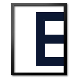 Obraz w ramie Litera E - alfabet