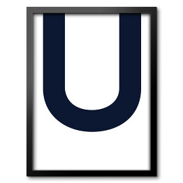 Obraz w ramie Litera U - alfabet