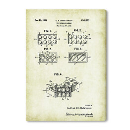 Obraz na płótnie G. K. Christiansen - patenty na rycinach vintage - 1