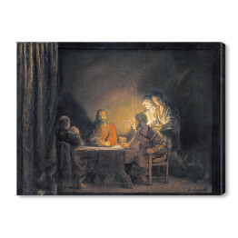 Obraz na płótnie Rembrandt Wieczerza w Emaus. Reprodukcja