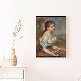 Obraz na płótnie Auguste Renoir Młoda dziewczyna ze stokrotkami. Reprodukcja