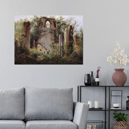 Plakat samoprzylepny Caspar David Friedrich "Ruiny w Eldenie"