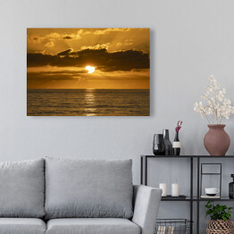 Obraz na płótnie Zachód słońca nad morzem