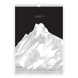 Kalendarz 13-stronicowy Kalendarz z górami